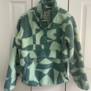 Billabong Fleece Quarter Snap Pullover XS